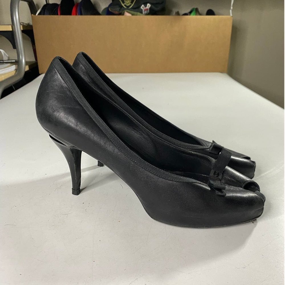 Chanel Interlocking CC LOGO Lambskin Pumps Women's 41 Women's 9.5